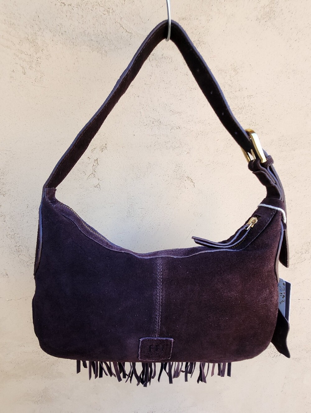 Haute Hippie - Chocolate Brown Suede Fringe Hobo Bag - Picture 5 of 13